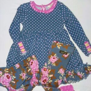 Matilda Jane Fairy Tales Dress With Matching bloomers and Bennys. EUC